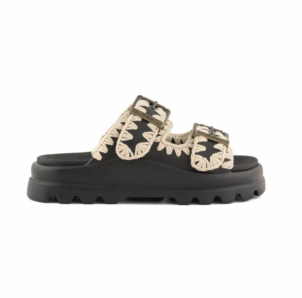 NEW MOU women's eva sandal in black